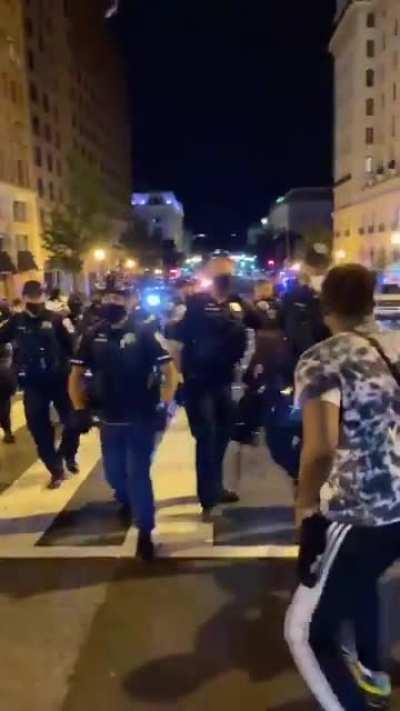 Peaceful Protesters Brawl With Police in DC