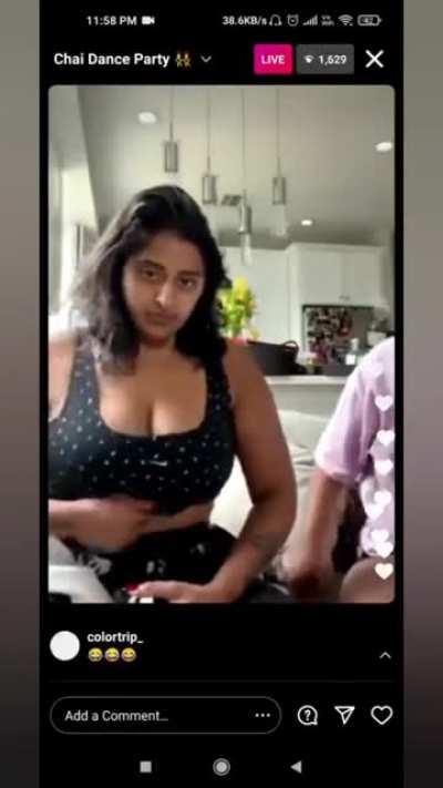 Raja Kumari cleavage Live🔥
