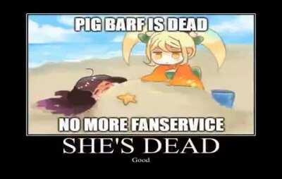 Everyone simps pig barf waifu