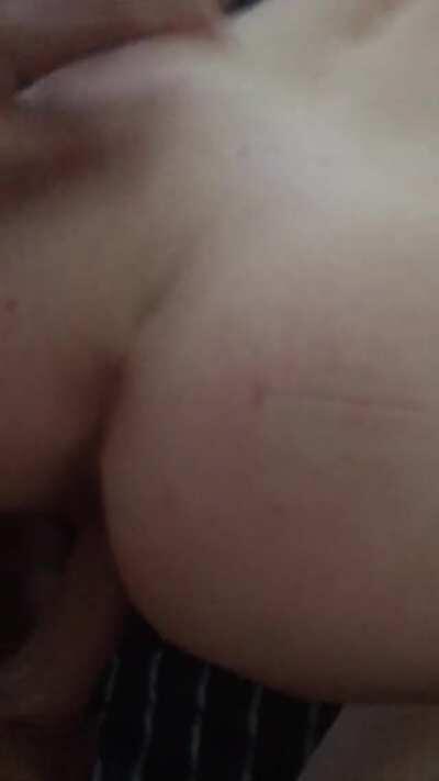 Elle’s first time cucking me with absolute stud