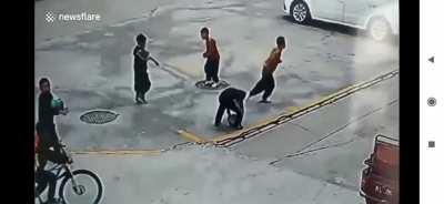 HMFT after throwing a firecracker into a manhole