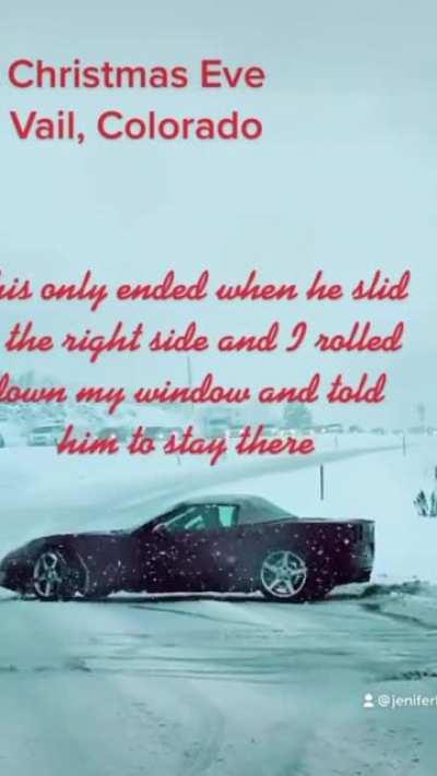 WCGW driving your corvette in a blizzard