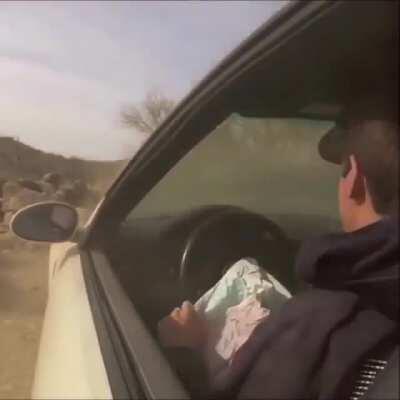 Taking Dad's Car For A Joyride