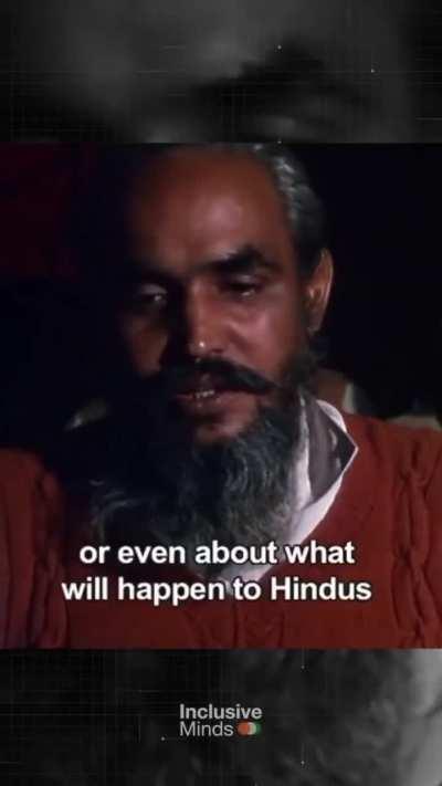 A good reminder: this is Baba Lal Das, who opposed the Ram Janmabhoomi movement, a strident opponent of the Rashtriya Swayamsevak Sangh and Vishwa Hindu Parishad, was shot dead in the middle of the night in Ranipur Chattar village in 1993.