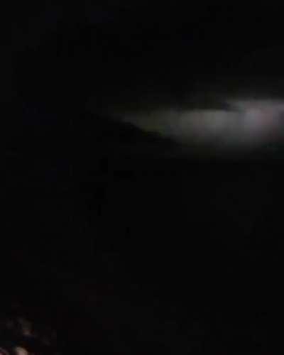 Night train journey under an incredible storm