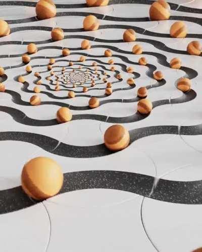 Finally listed my 1st NFT. Motion Sigularity. Part 1 in a series I recently finished about mathmatically distorted spaces.