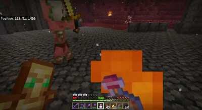 Heart-wrenching moment exploring the nether, far away from home.