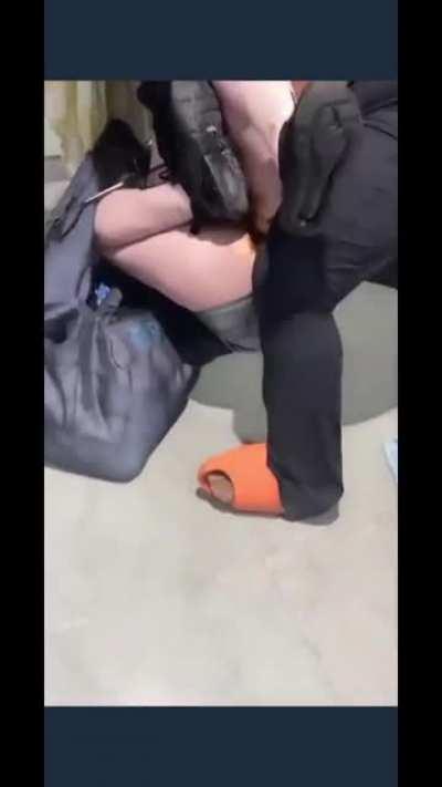 Girl shits herself during fight in Primark.