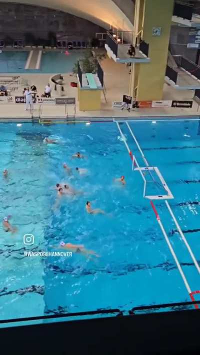 Great Waterpolo teamplay I recorded