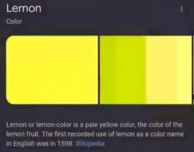 Just like a lemon