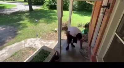 i’m deceased 😂 this is the results of being a porch pirate