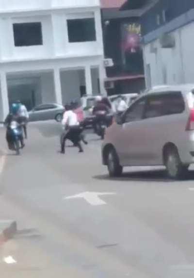 To escape from traffic police