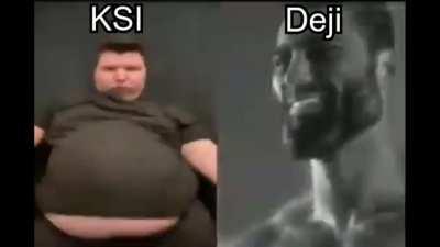 Today KSI will look like a fatneek, when Deji reveals his new body