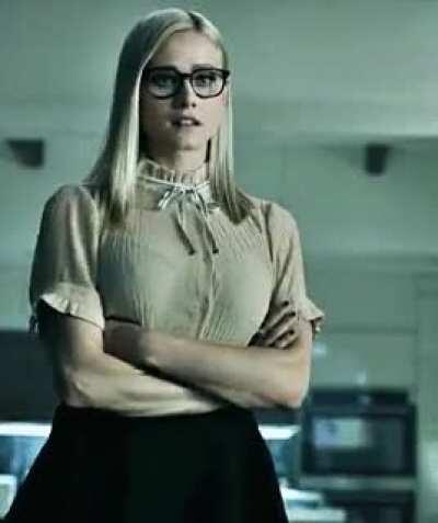 Olivia Taylor Dudley with a hint of nip