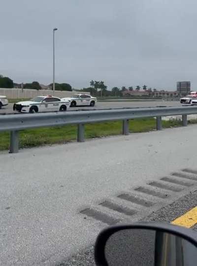 Guy in white car shot a cop & brought the entire force out after him