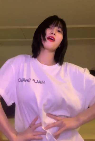 Momo vibing to the music