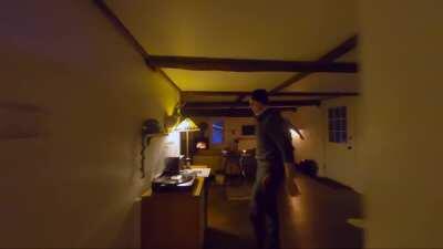 Snowy Mountain Cabin Fly-Through