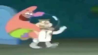 What is this sound effect called after Patrick's laugh