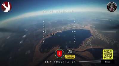 Another FPV interceptor quad attacks a Russian 