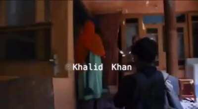 Today Indian army ransacked houses, looted gold & cash in Zoonimar area of Srinagar. The residents were forced to vacate & then the valuables were looted. This Kashmiri woman cries for help as her hard earned money & gold for her daughter's ma