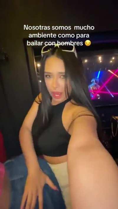 Grinding on her friend 