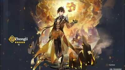 Made this Zhongli edit during class.