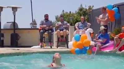 Courtney's belly flop