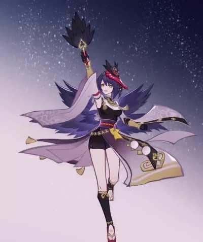 Kokomi, Sara, Eula TCG card animation