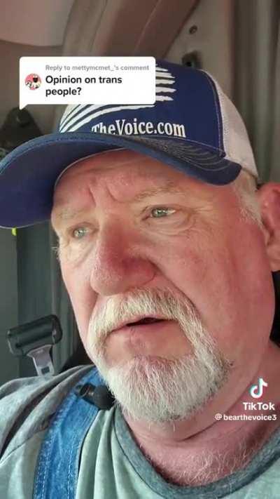 His opinion on Transgender folks is great.