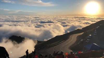 These clouds crashing into Pikes Peak like waves in the ocean