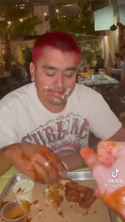 When the wings hit just right