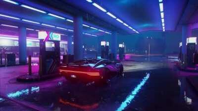 Retro gas station ft. NaturalVision Evolved