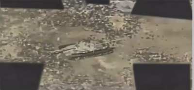 Saudi Air Force targets Houthis tank. yemen-sadaa (unknown date)