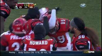 [Highlight] NFL's Greatest Moments of the 2010s: Jerome Simpson sticks the landing on the front flip for the TD (2011 Week 16)