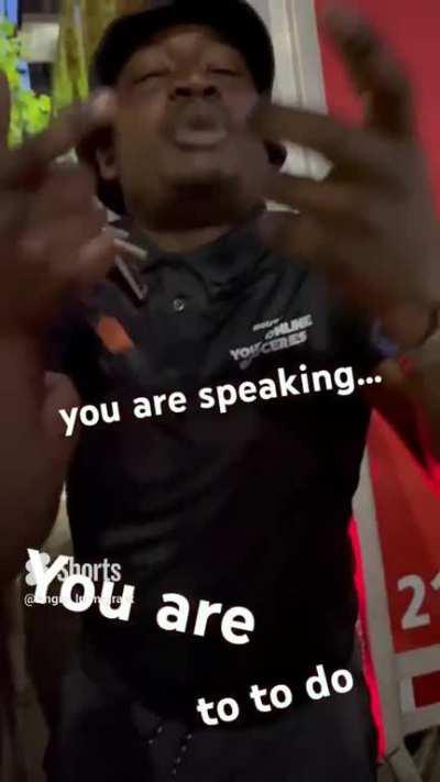 Racist gets owned and gets into a verbal-coma #funny #dark #humour