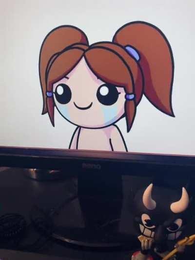 I made a Bethany Vtuber model ready for an Isaac stream this week!