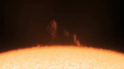 45 Minute Solar Prominence Time-lapse