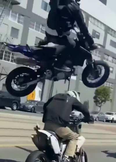 Wheelie in Rush Hour