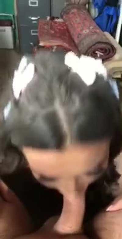 Amateur Video - Lana Rhoades Giving a Hot Blowjob