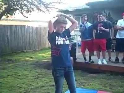 Epic Backyard mma fight featuring two teen girls Marti vs Taylor