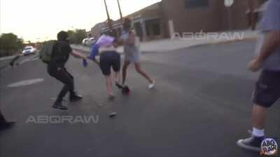 ANTIFA attacks man w/knife gets shot