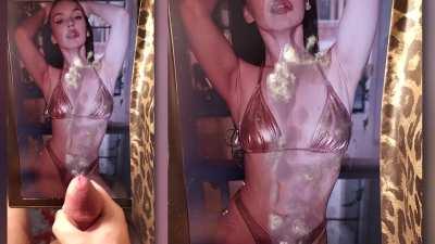 Olga Seryabkina - golden bikin cum tribute Porn GIF by yaichkict