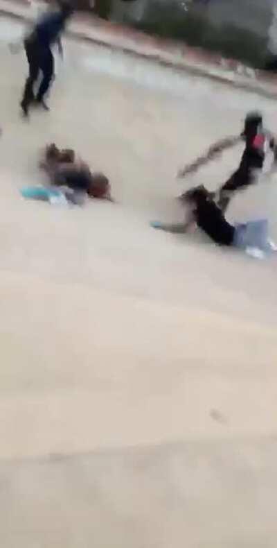 Dude with skateboard out homeboy into a medically induced coma