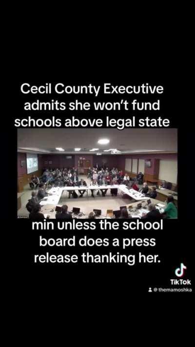 Cecil County CE doesn’t want to give extra funds unless thanked publicly