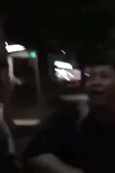 He should've run after the second punch