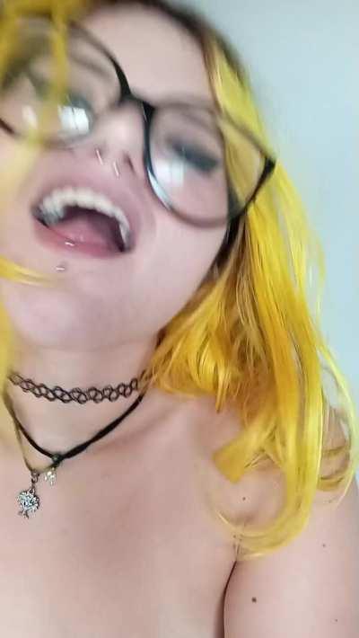 Suck my pierced nipples and slap my ass