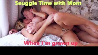 Snuggle time with mom.