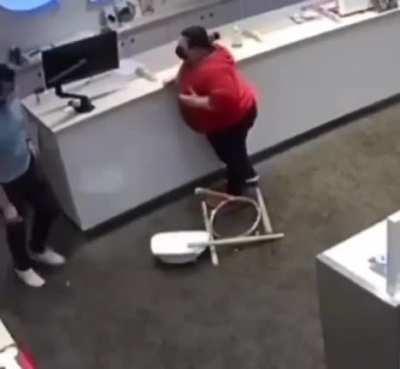 The force was too much