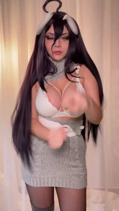 My Albedo cosplay ( inspired by the knit dress figure ) [Sachimoki]