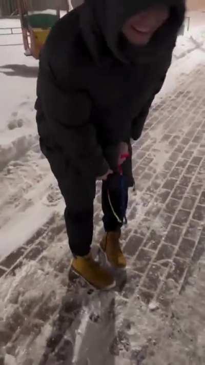 Whose idea was it to go outside?